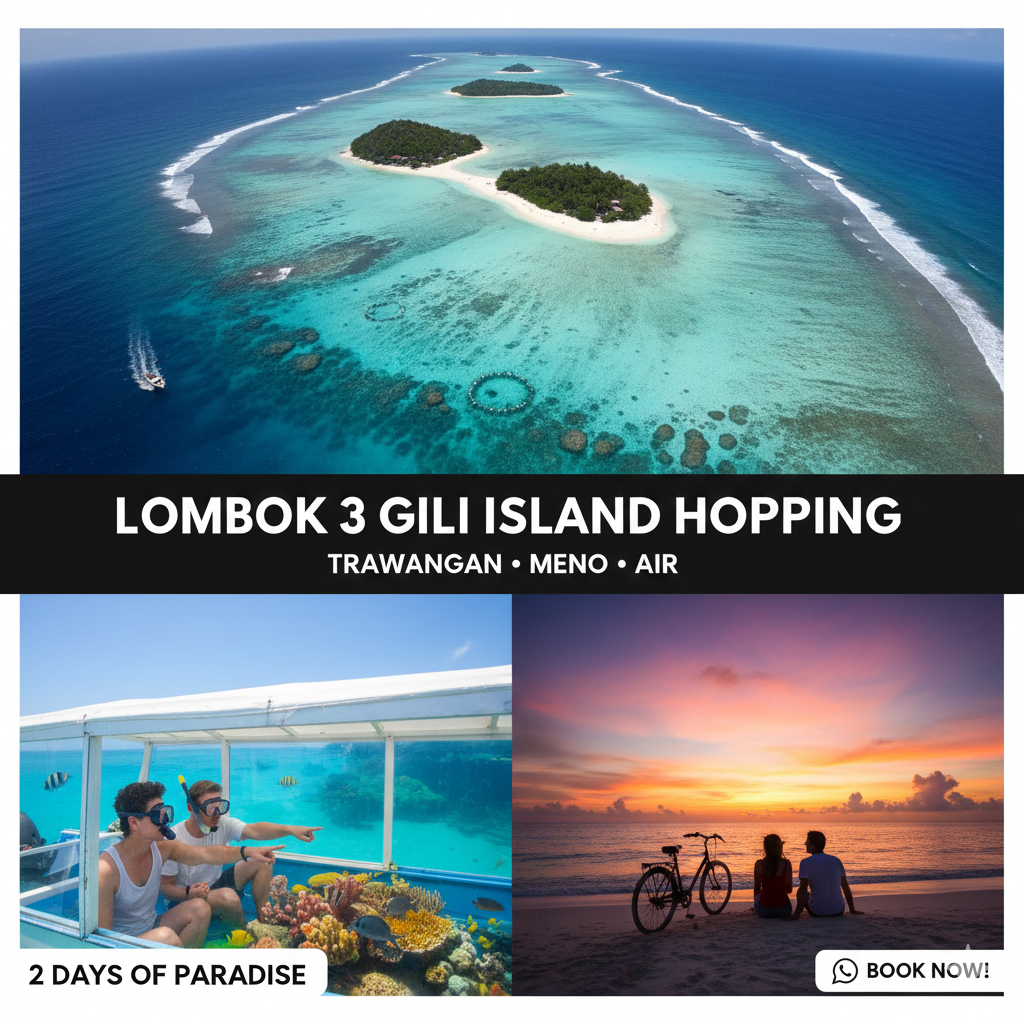 3 Gili Island Hopping (2 Days, 1 Night)